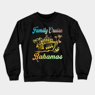 Family Cruise Bahamas 2024 Family Matching Couple Tee Crewneck Sweatshirt